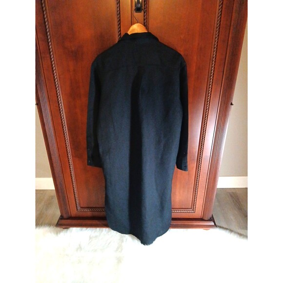 NWT Lauren Ralph Lauren Women's Size 4 Linen Blend Black Maxi Shirt Dress - Picture 6 of 12